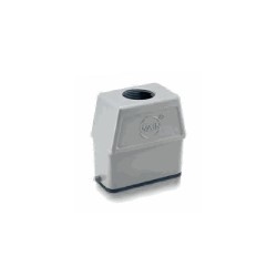 Capot 10A, Aluminium moulé sous pression, Alliage de zinc moulé, IP65, Sortie verticale, M25